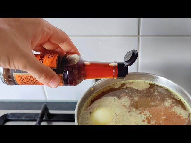 Lea & Perrins + Dashi Granules for Quick ramen noodles