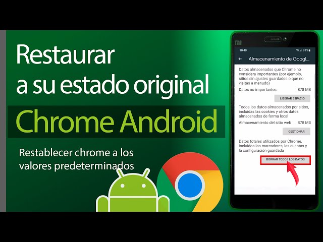 Como Restaurar Google Chrome en Android  | restablecer chrome en celular a su estado original