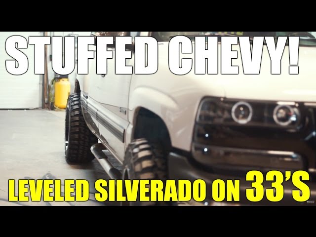 HOW TO Fit 33s and 20x12s on a Leveled Chevy Silverado 99-06 1500 NORCAL MOD