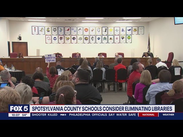 Spotsylvania County Public Schools consider eliminating libraries | FOX 5 DC