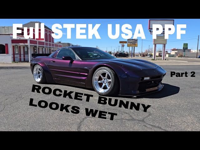 Midnight Purple Rocket Bunny C5 Corvette STEK PPF Install