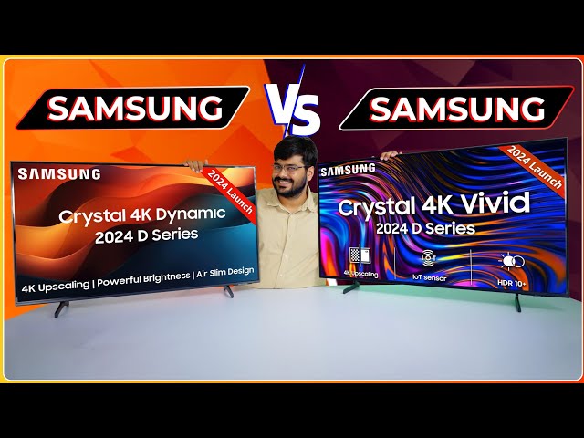 Samsung Crystal Vivid 🆚 Samsung Crystal 4K Dynamic 2024 | Which 4K TV Should You Buy?