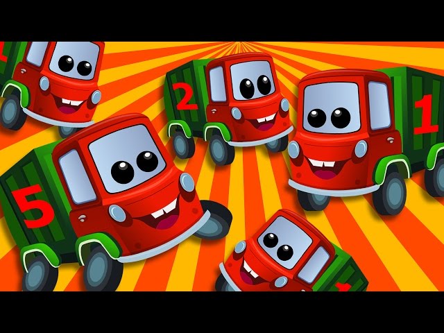 Zeek And Friends | Five Little Garbage Trucks