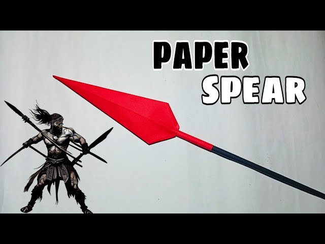 How to make a SPEAR weapon origami - DIY paper spear origami