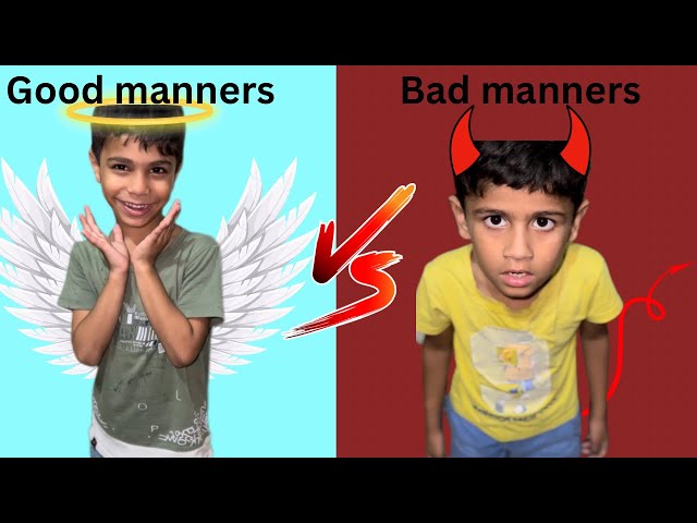 Good vs bad manners#daily#funny#thrillz