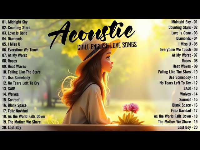 Best Acoustic Songs 2025 🍓 Top Chill Love Songs Cover 2025 🍓 Soft Acoustic Love Songs