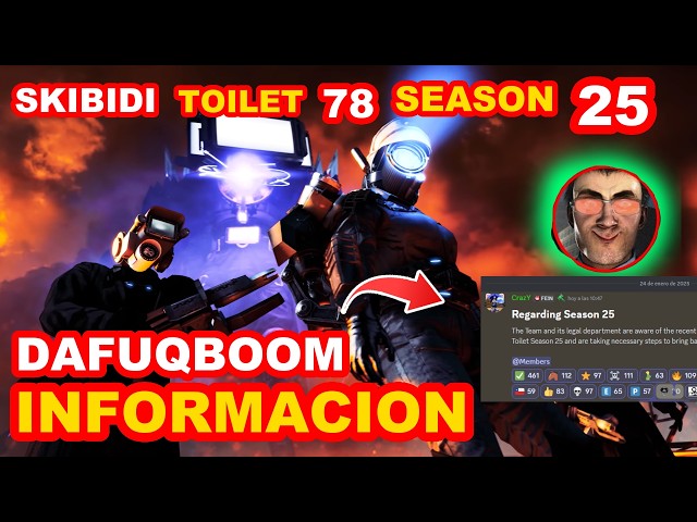 DAFUQBOOM NEW INFORMATION 😱🔥 SKIBIDI TOILET 78 (SEASON 25)