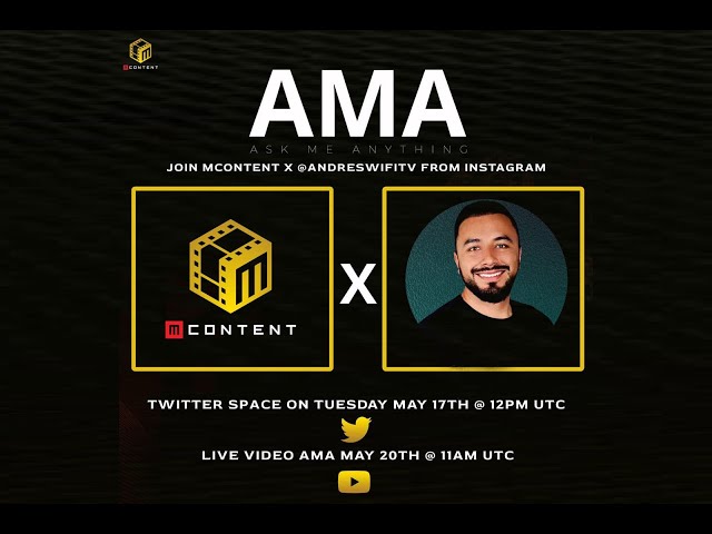 MContent AMA | May 20th | Special guest: Andres Meneses (Binance KOL Influencer)