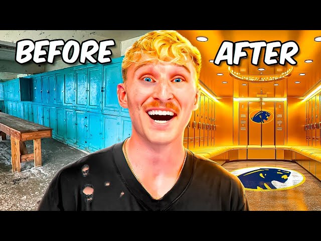 I Rebuilt My HS Football Team's Locker Room!