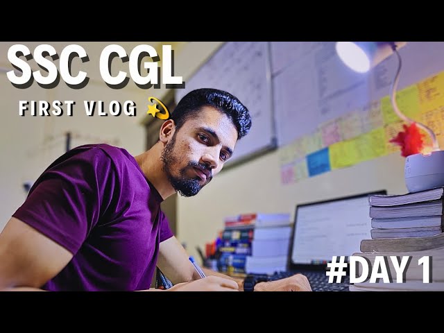 Day in the Life of an SSC CGL Aspirant" #cgl #sscexam #studyvlog #motivation