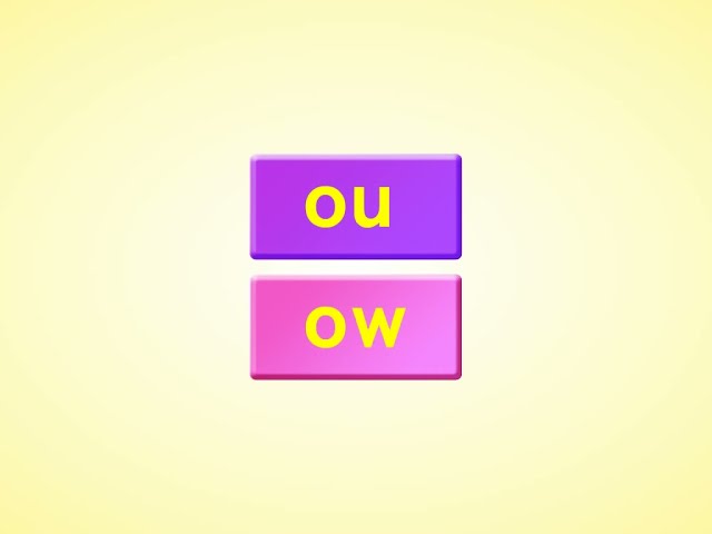 ou, ow l Double-Letter Vowels l Word Chant l Phonics Monster