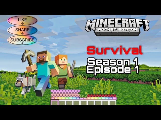 ||LETS SURVIVE AGAIN MAINECRAFT PE || MINCARFT PE SURVIVAL #1||NEW JOURNEY BEGIN||SURVIVAL SERIES||