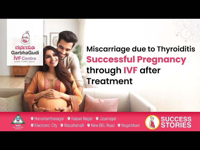 Miscarriage due to Thyroiditis Successful Pregnancy through IVF after Treatment.