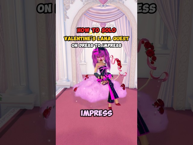 VALENTINE'S ARCHERY TUTORIAL | Lana Quest on Dress to Impress #dresstoimpress #roblox #dti