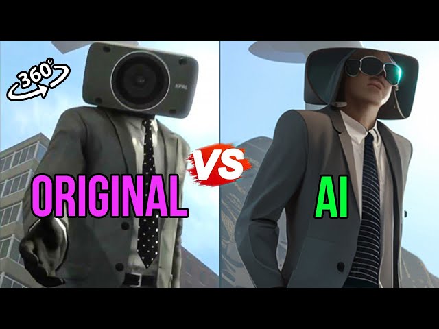 Skibidi Toilet - ORIGINAL vs AI // 360 VR