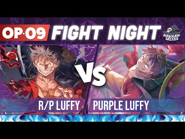 RP Luffy vs Purple Luffy: One Piece Card Game : OP09 Match