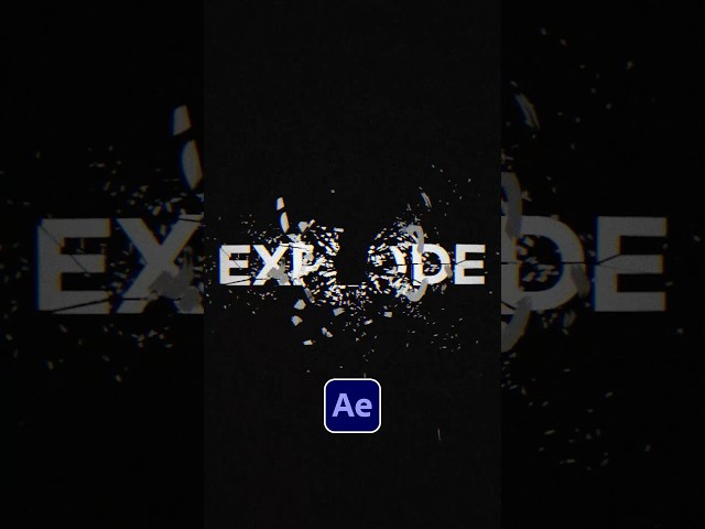 Shatter Anything in After Effects With 1 Effect #tutorial