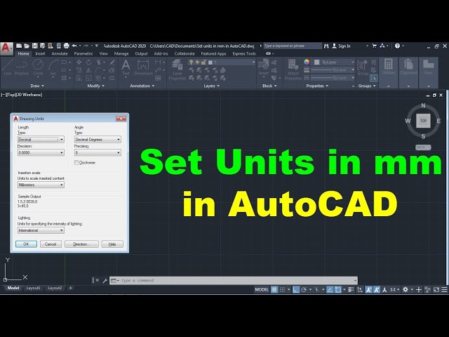 How to Set Units in mm in AutoCAD