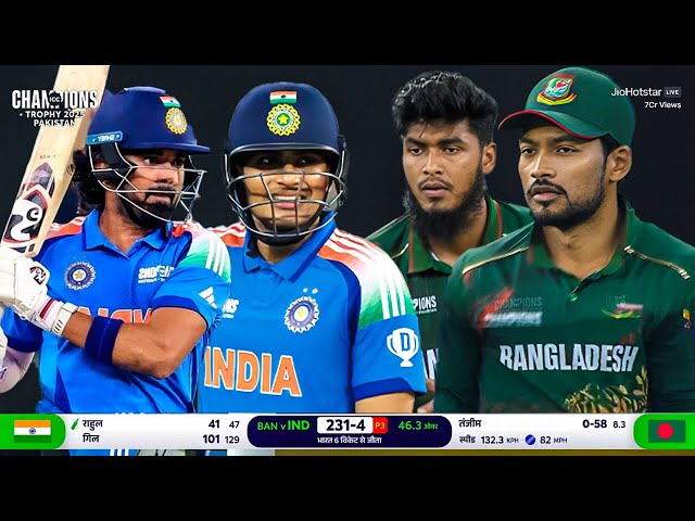 India vs Bangladesh ICC Champions Trophy 2025 Full Highlight Match Highlights ICC CT IND VS BAN