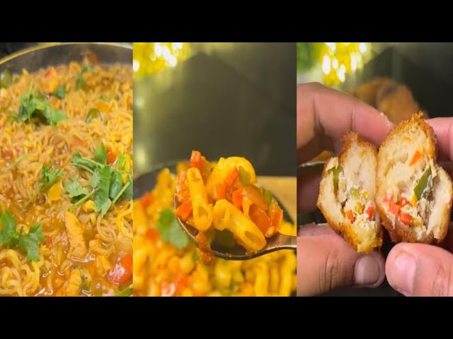 Top 3 Most Popular Dishes In India / Chicken Maggi / Masala Macaroni / Dahi ke Sholay