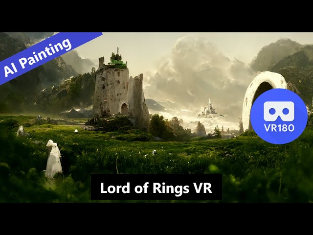 Dive into a Lord of Rings digital painting! VR180 3D