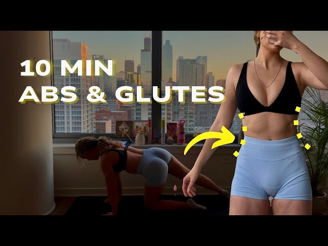 10-Min Glutes Builder 🔥 Hourglass Workout for Glutes & Abs