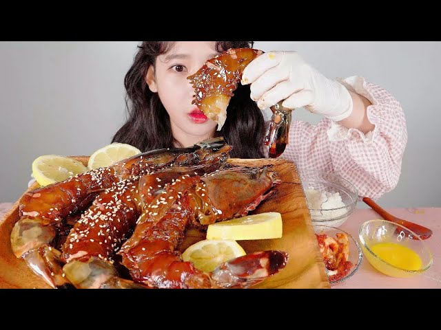 너무 궁금해서 만들었습니다! 킹타이거새우장🦐 먹방 Soy Sauce Giant Shrimp [eating show]mukbang korean food