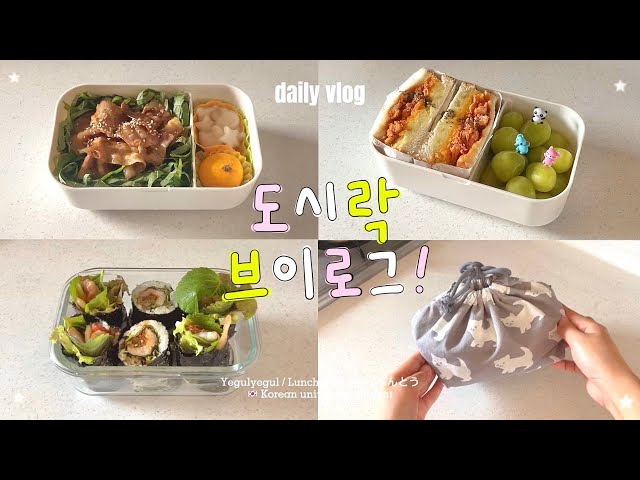 🧃 Today's lunch box menu is ❓ Korean student's lunch box Vlog 🍱