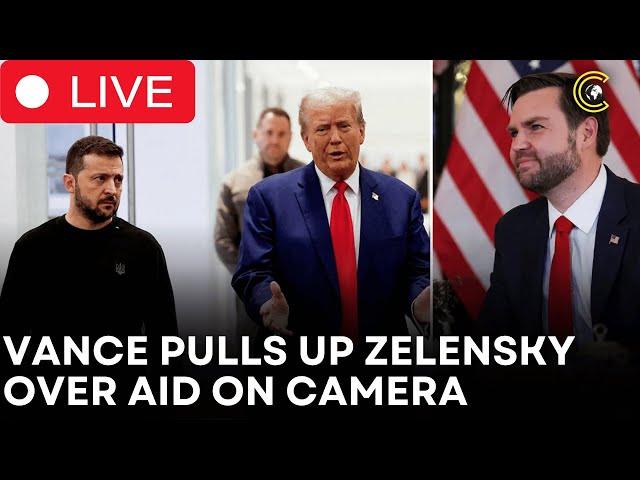 LIVE | Zelensky’s Aid Plea to JD Vance Amid Trump’s Threat to Cut Support | CLRCUT