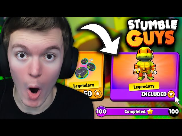 OPENING NEW *TMNT* STUMBLE PASS IN STUMBLE GUYS!