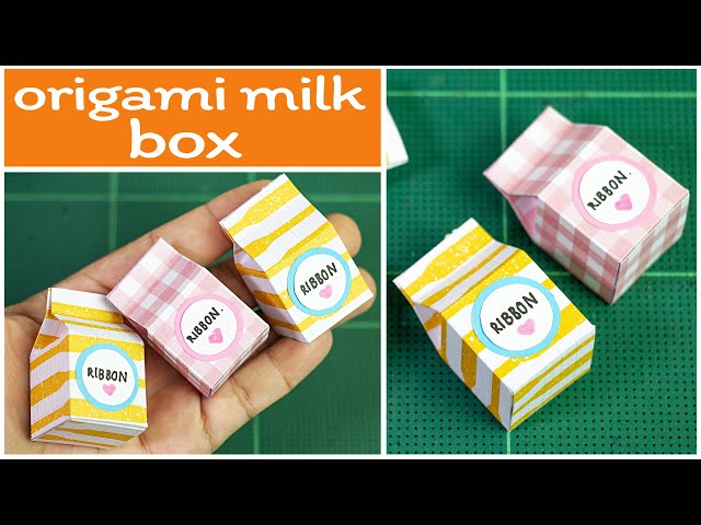 DIY paper milk box | Easy origami box | оригами  milk box