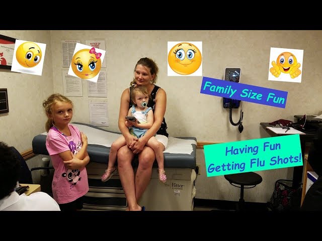 Getting Flu Shots for 8 of our 9 Kids - Brave Children - Family Fun (2018)