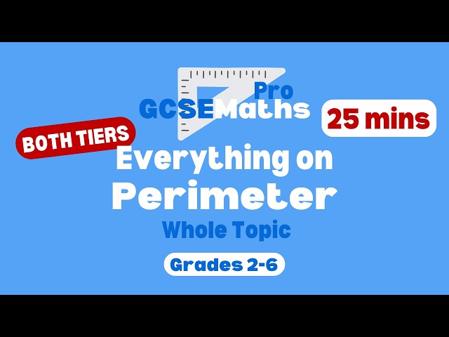 EVERYTHING on PERIMETER in 25 minutes! | GCSE Maths Pro