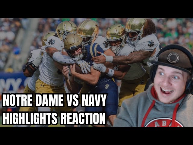 Notre Dame vs Navy Full Game Highlights (REACTION)