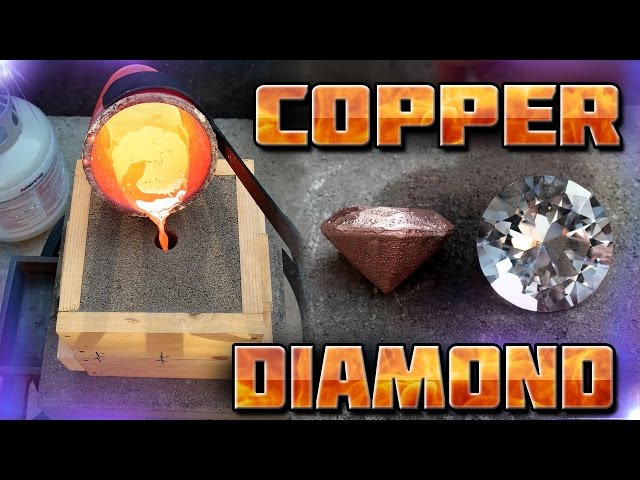 "No Music" Making Diamond Shaped Paperweight From Copper