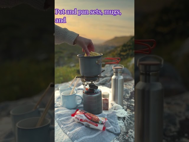 Cooking nuddles stove cookware. best camping cookware for open fire. #naturelovers #campingequipment