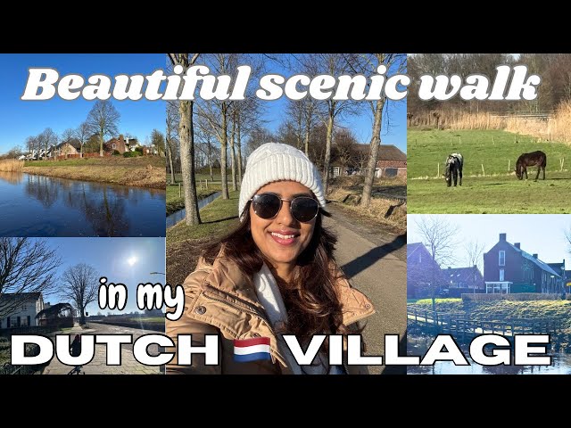 Netherlands Village life weekend routine walk , Europe Village life🧡