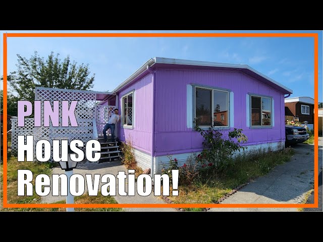 They Bought a PINK House! | Mobile Home Renovation | Part 1