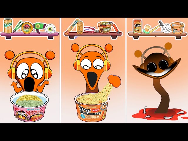 Incredibox Sprunki - Sprunki Oren ALL Phases Convenience Store Food Mukbang Animation