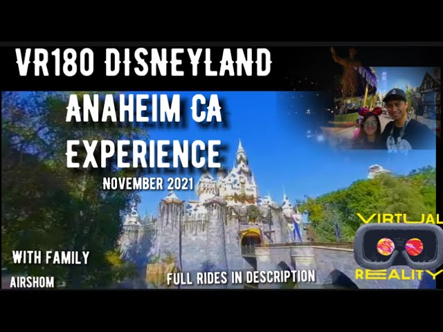 VR180 Disneyland CA Experience November 2021 (With Fam)