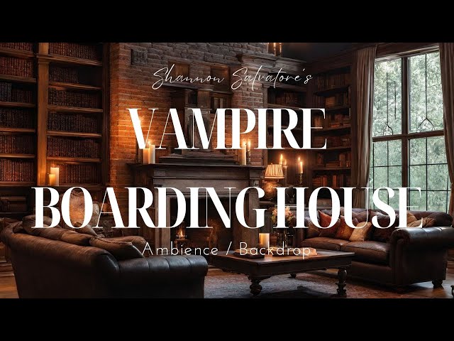 Vampire Boarding House: Victorian/ Dark Academia Ambience (Chill /Fireplace)