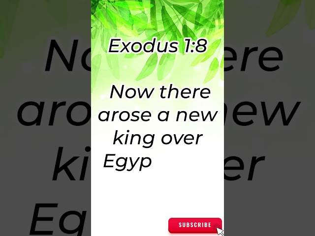 "A New King Who Did Not Know Joseph" Exodus 1:8 #shorts #youtube #jesus #ytshorts #shortvideo #faith