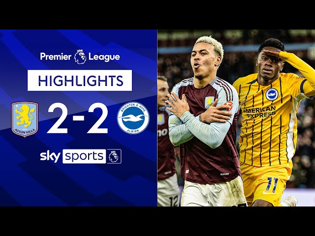 Spoils shared at Villa Park! ⚖ | Aston Villa 2-2 Brighton & Hove Albion | EPL Highlights