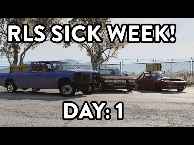 $7,500 Joe Junk Drag Car Sick Week Challenge! Day 1 - BeamNG Career Mod - RLS Career Overhaul