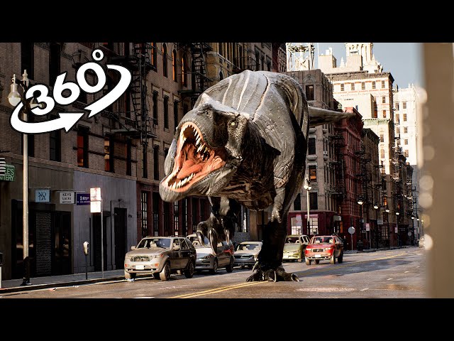 360° VR Tyrannosaurus Rex in New York in real life!