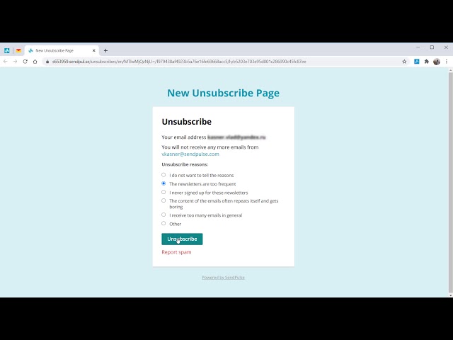 How to Add Unsubscribe Reasons to an Unsubscribe Page