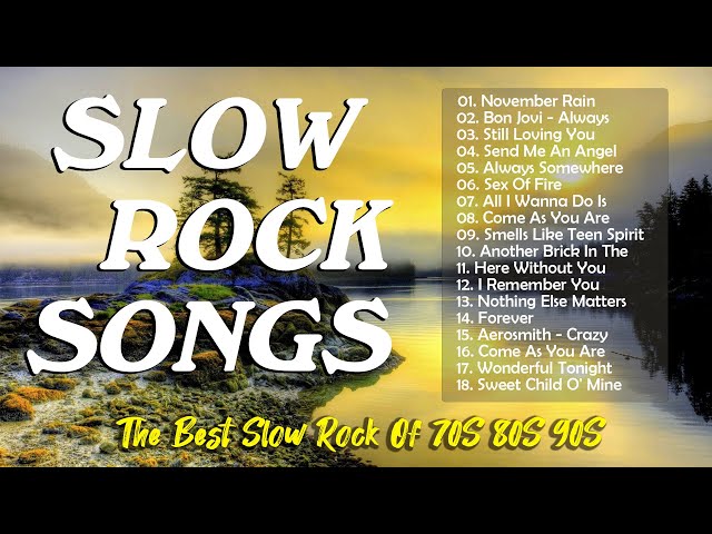 Rock Ballad Emotional 2025 | Playlist | Slow Rock | Scorpions, U2, Guns N' Roses, Eagles