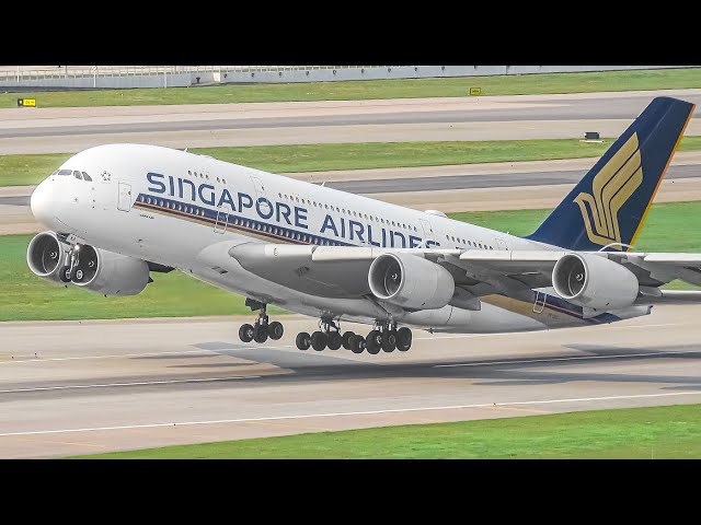 30 BIG PLANE TAKEOFFS from ABOVE | Plane Spotting at Hong Kong Airport [HKG/VHHH]