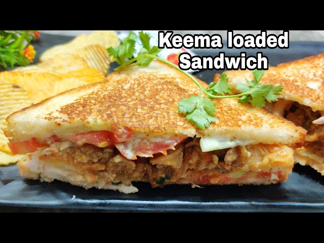 Extra Loaded Qeema Sandwich | Bazaar se achha wo bhi tawe par