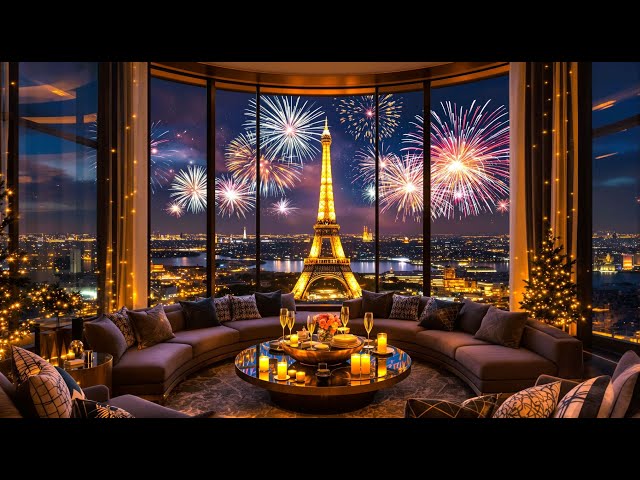 Happy New Year 2025 🎉 Celebrate in Paris with Chill Jazz Saxophone Vibes 🎷